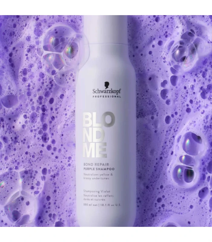 Shampoing violet bond repair neutralisant - BLONDME