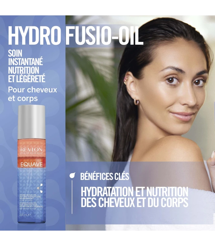 Soin démêlant bi-phase - cheveux et corps - HYDRO FUSIO OIL - EQUAVE  CHVX - 200ML