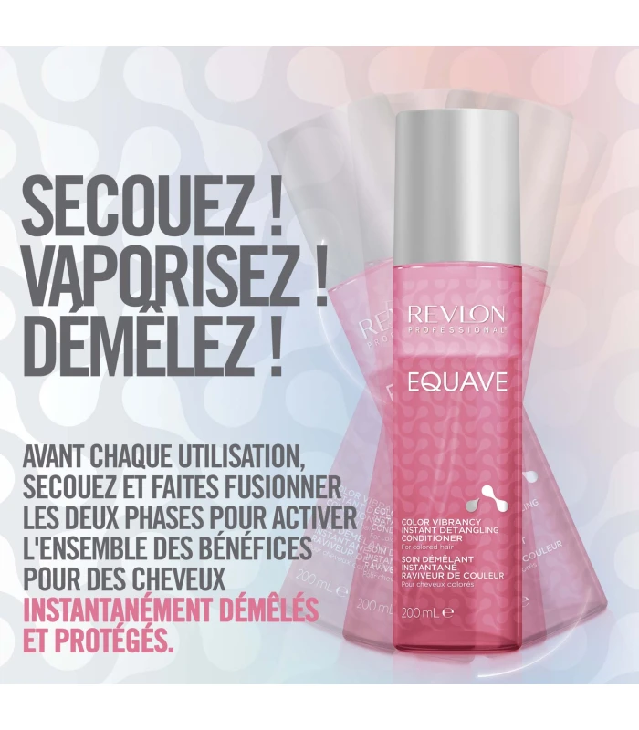 Soin démêlant bi-phase - cheveux colorés  - EQUAVE - 200ML